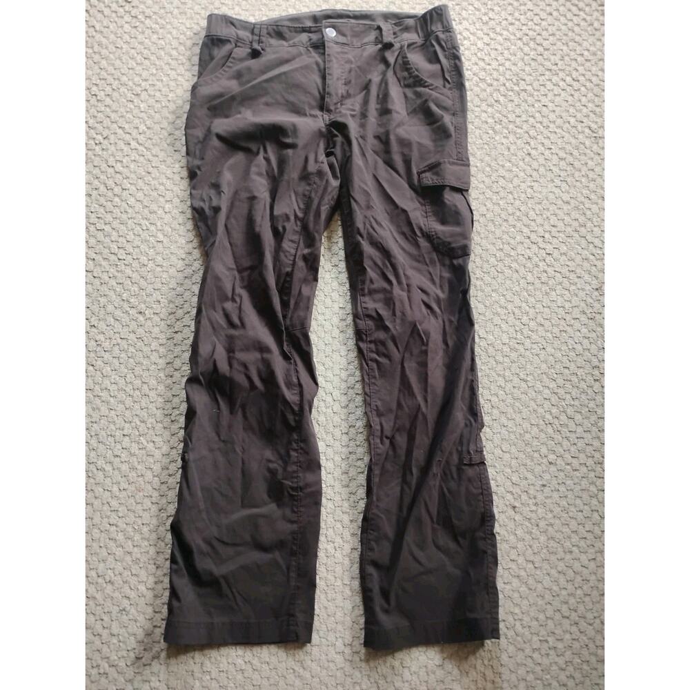 Women's Duluth Trading Nylon Mix Cargo Hiking Pants 12 X 33 Dark Brown